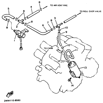 EMISSION CONTROL DEVICE CALIFORNIA MODEL ONLY