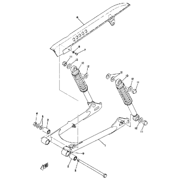 REAR ARM - REAR CUSHION - CHAIN CASE