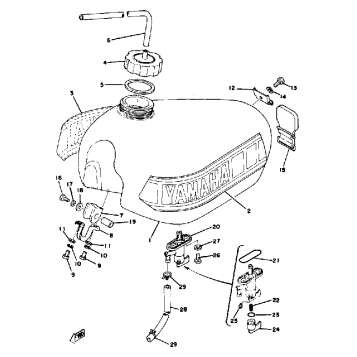 FUEL TANK YZ250D - E