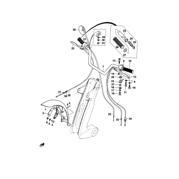 HANDLE - FRONT FENDER