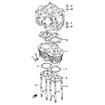 CYLINDER TX650A - XS650B - C