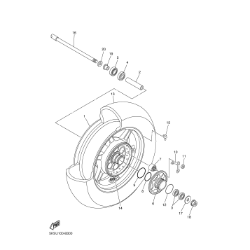 REAR WHEEL FOR CAST WHEEL
