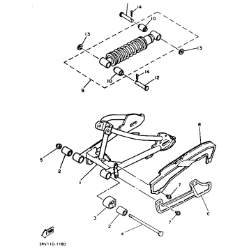 SWING ARM REAR SHOCKS