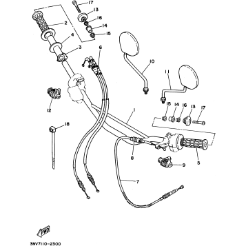 STEERING HANDLE - CABLE