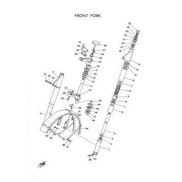FRONT FORK AND FENDER