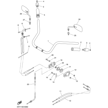 STEERING HANDLE CABLE