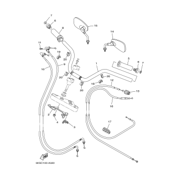 STEERING HANDLE CABLE