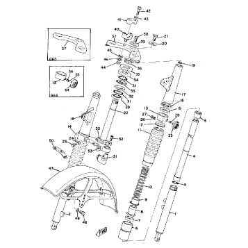 FRONT FORK - FRONT FENDER