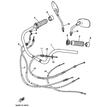 STEERING HANDLE CABLE