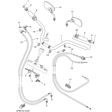 STEERING HANDLE CABLE