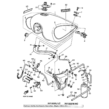 FUEL TANK XV1000LC NC
