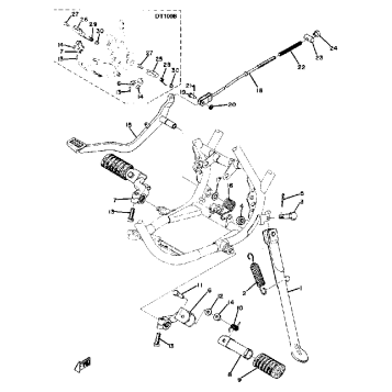 STAND FOOTREST BRAKE PEDAL