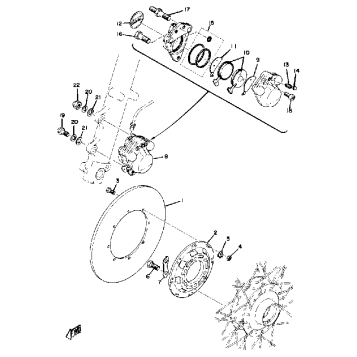 DISK BRAKE CALIPER RD250B