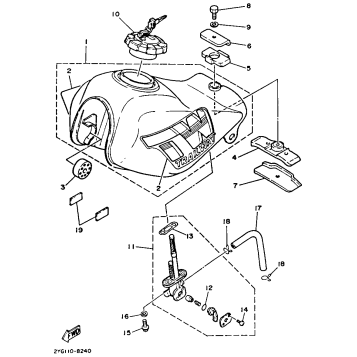 FUEL TANK NON CALIFORNIA MODEL