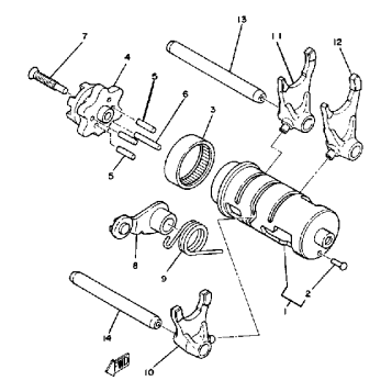 SHIFT CAM - FORK XT200K - KC