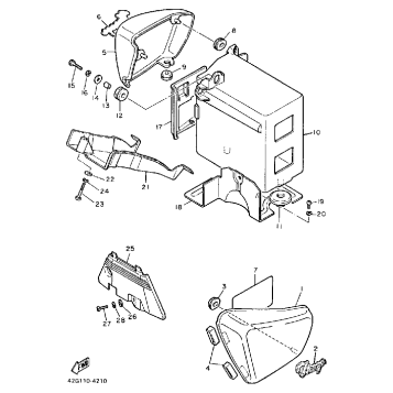 SIDE COVER XV1000L LC