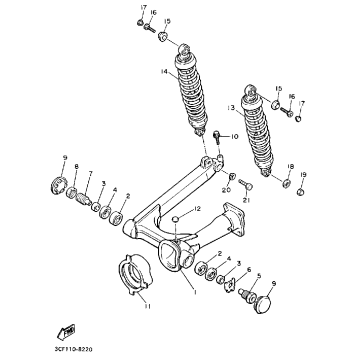 SWING ARM REAR SHOCKS