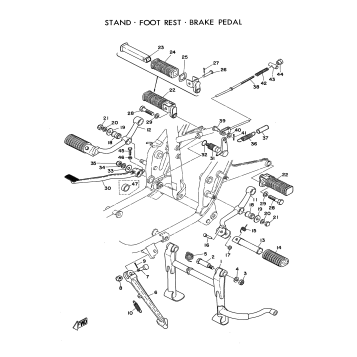 STAND - FOOT REST - BRAKE PEDAL