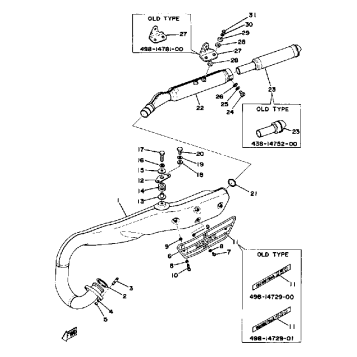 EXHAUST 250B - C - 400B - C