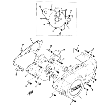 CRANKCASE COVER LEFT