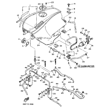 FUEL TANK CALIFORNIA MODEL ONLY