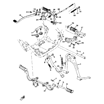 STAND - FOOT REST - BRAKE PEDAL