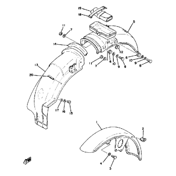 FRONT FENDER - REAR FENDER