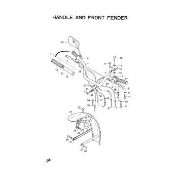 HANDLE AND FRONT FENDER