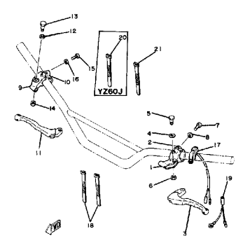 HANDLE SWITCH - LEVER - YZ60J - K