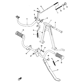 STAND - FOOTREST - BRAKE PEDAL