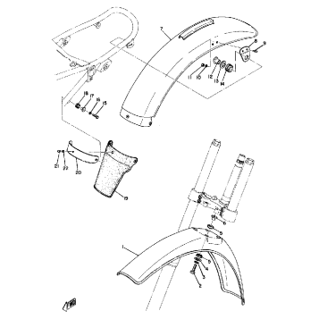 FRONT FENDER - REAR FENDER