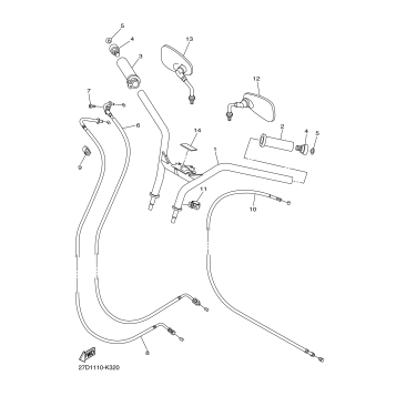 STEERING HANDLE CABLE