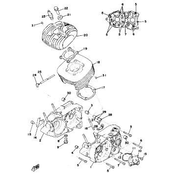 CRANKCASE - CYLINDER