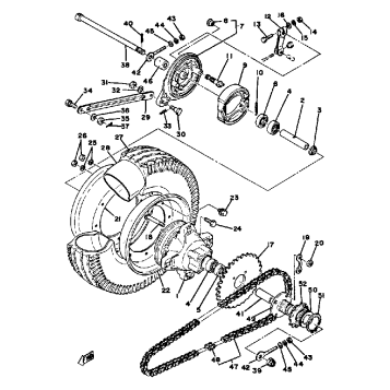 REAR WHEEL LB50PG - PH - PJ