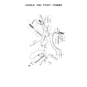 HANDLE AND FRONT FENDER