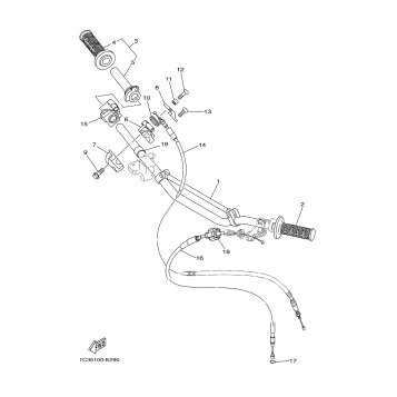 STEERING HANDLE CABLE