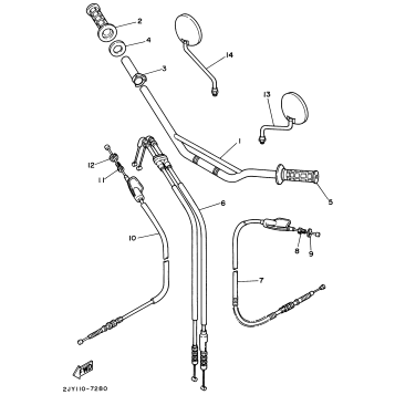 STEERING HANDLE CABLE