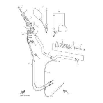 STEERING HANDLE CABLE