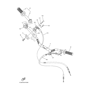STEERING HANDLE CABLE