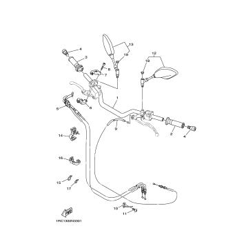 STEERING HANDLE CABLE