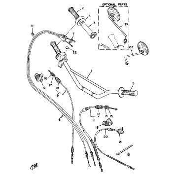 STEERING HANDLE - CABLE