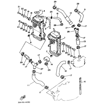 RADIATOR HOSE YZ250L