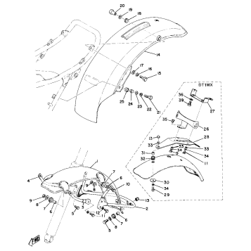 FRONT FENDER & REAR FENDER