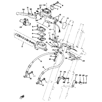 FRONT MASTER CYLINDER-BRAKE HOSE