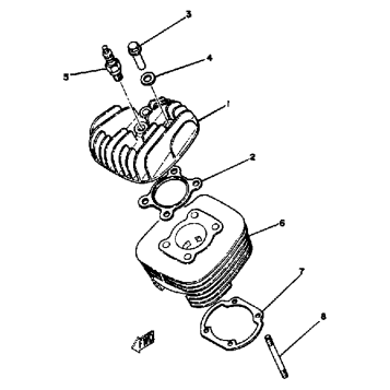 CYLINDER HEAD - CYLINDER MX100H - J - K