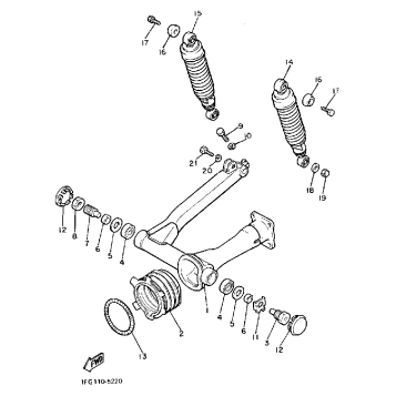 SWING ARM REAR SHOCKS