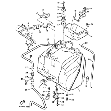 FUEL TANK NON CALIFORNIA MODEL