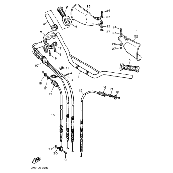 STEERING HANDLE-CABLE