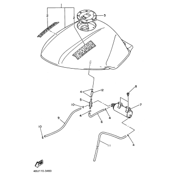 FUEL TANK CALIFORNIA MODEL ONLY