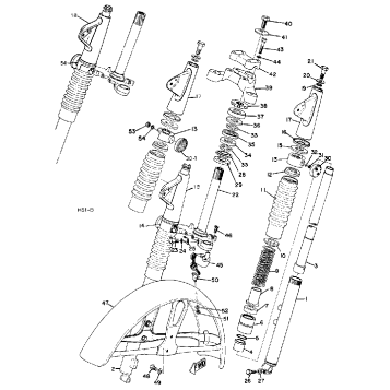 FRONT FORK & FRONT FENDER